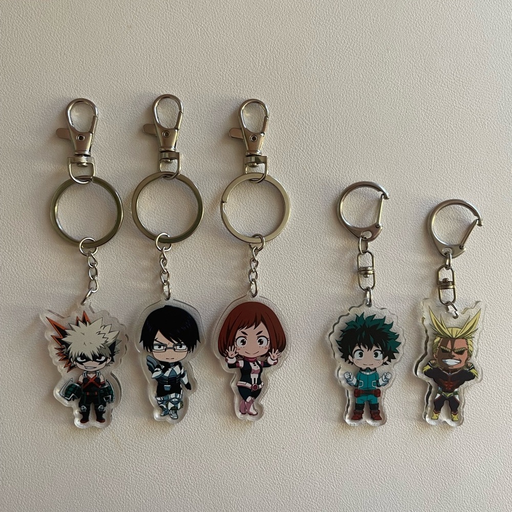 My Hero Academia Acrylic Keychain Set